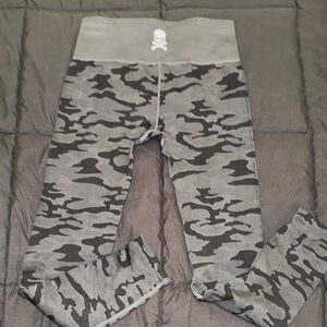 SOUL skull detail  Camouflage Leggings